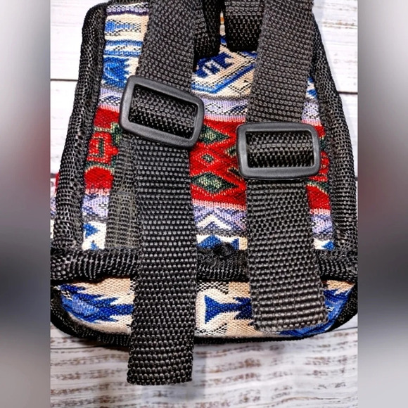 Tet Mini Backpack Aztec Tribal Print Granola Hiking Outdoors Adventure - Picture 5 of 6